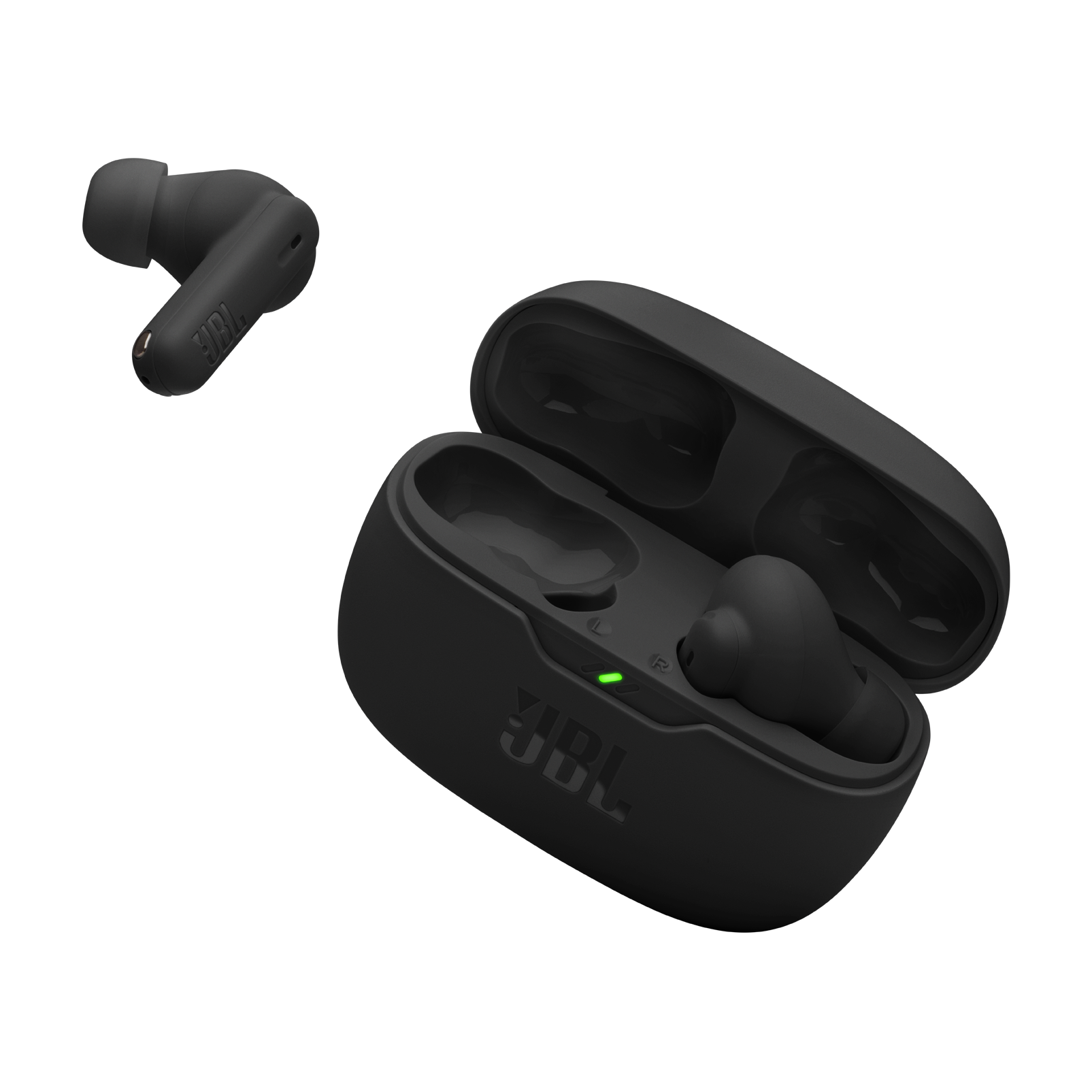 JBL Wave Beam 2 - Black - True Wireless Noise Cancelling Earbuds - Detailshot 2